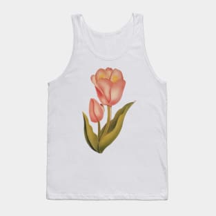 Rose Flower Stencil Tank Top